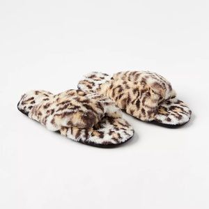 Faux Fur Twist Slippers SMALL